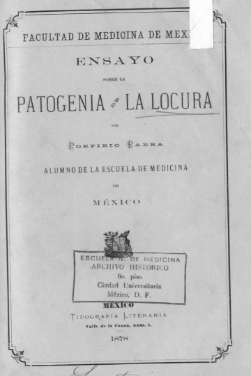 Ensayo sobre la patogenia de la locura